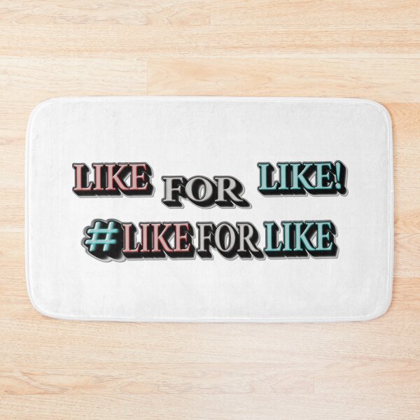 Item preview, "#LIKEFORLIKE" Design. Buy Now designed and sold by Health And Fitness Posts e-Store.