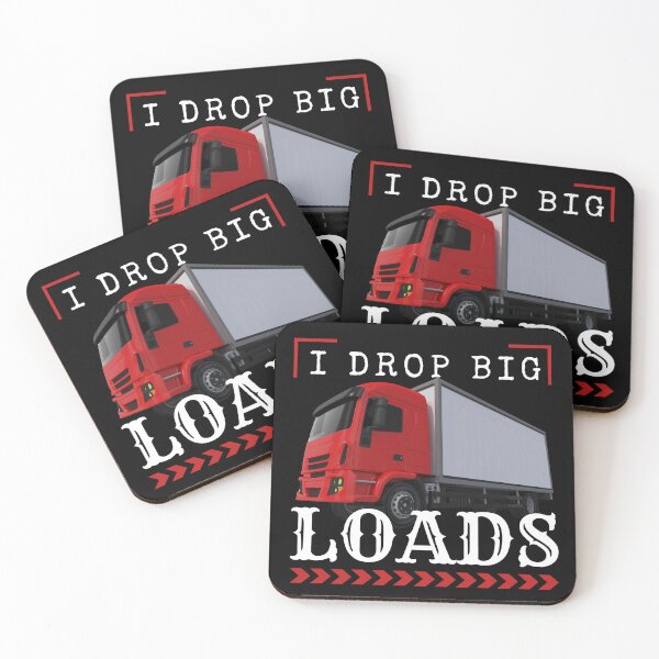 Item preview, I Drop Big Loads - Trailer Truck Driver Gift Men T-Shirt designed and sold by SuccessSK.