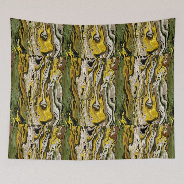 Item preview, Abstract bouquet of Yellow and White Roses with Green Petals designed and sold by lpdesigns2014.