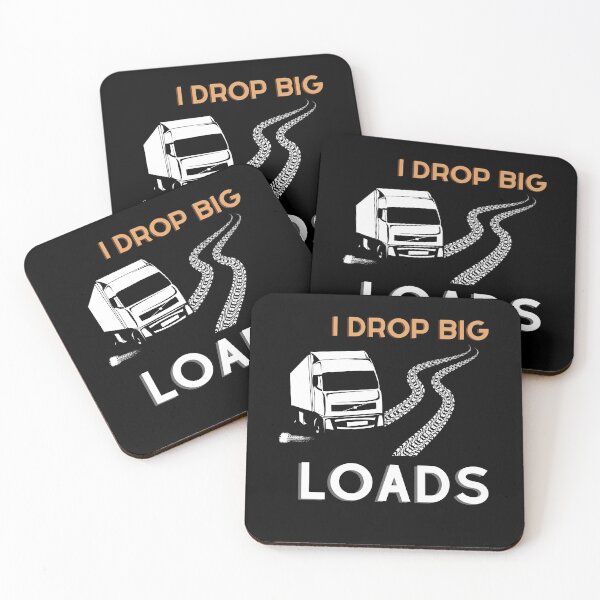 Item preview, I Drop Big Loads - Trailer Truck Driver Gift Men T-Shirt designed and sold by SuccessSK.