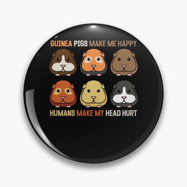 Item preview, Funny Guinea Pigs Make Me Happy  designed and sold by Crush Retro®.