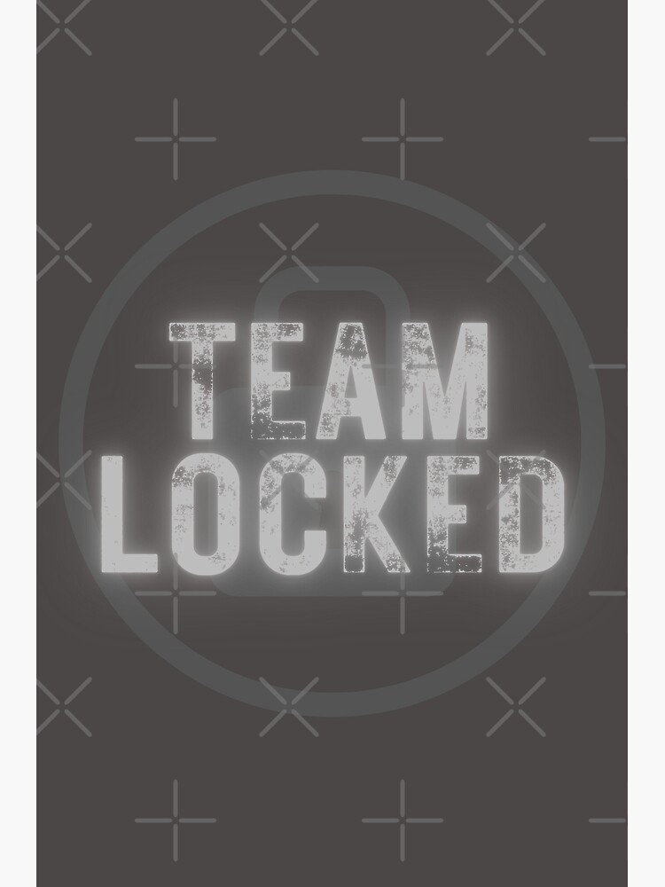 "Team Locked Graphic Design Neutral " Photographic Print for Sale by