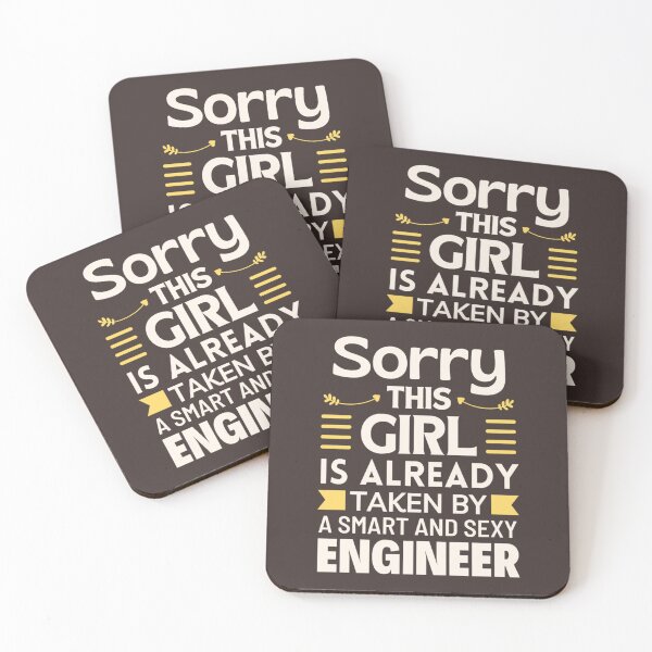 Item preview, Sorry This Girl Is Already Taken By Engineer - Funny Valentine Sayings designed and sold by chetan786.