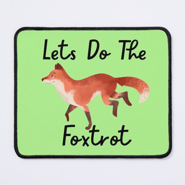 Item preview, Lets Do The Foxtrot green version designed and sold by Cora Gregory.