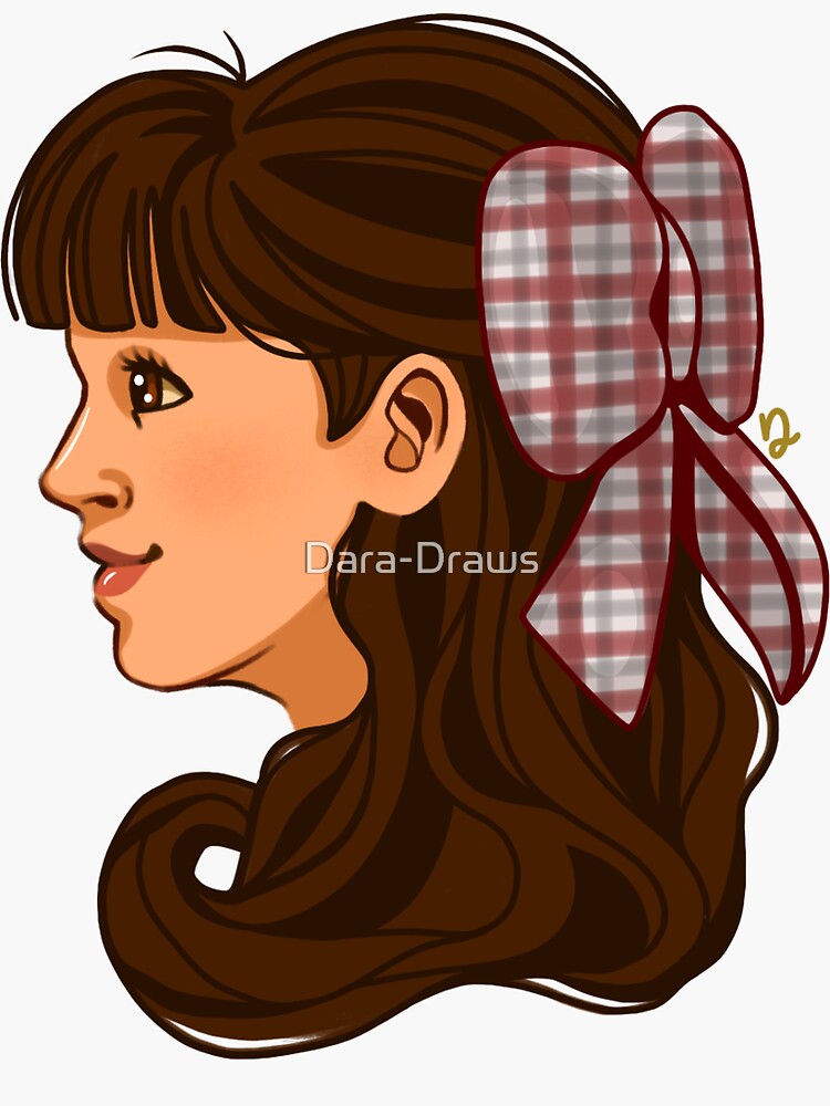 "1904 Victorian American Girl Samantha " Sticker for Sale by DaraDraws