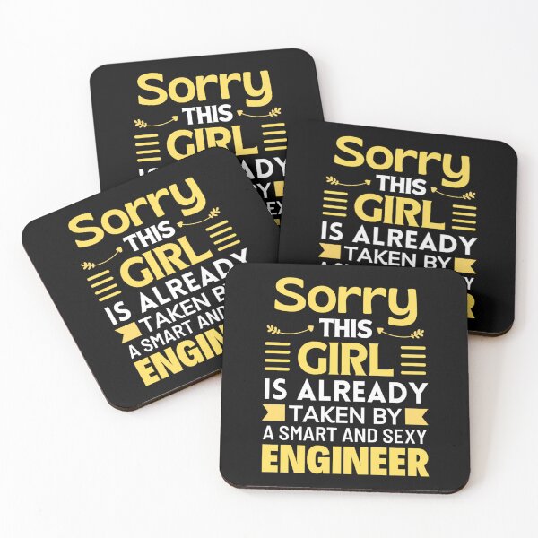 Item preview, Sorry This Girl Is Already Taken By Engineer - Funny Valentine Sayings designed and sold by chetan786.