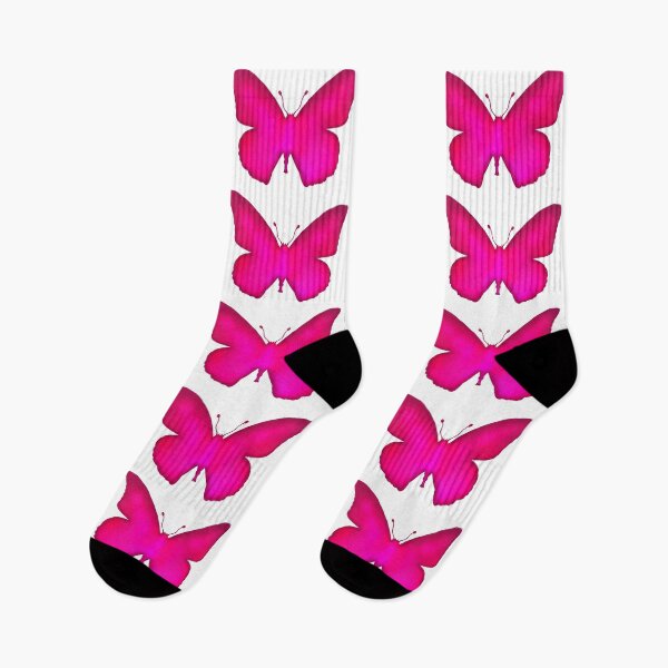 Item preview, Neon Pink Ombre Butterfly Silhouette  designed and sold by Deborah Camp.