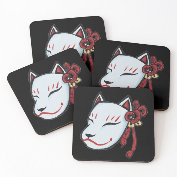 Item preview, Kitsune Fox Mask designed and sold by RakkiiRakkii.