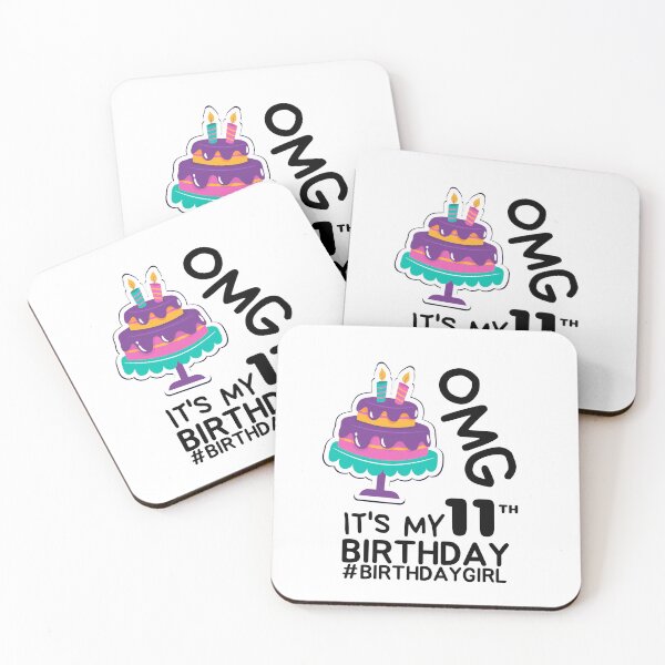 Item preview, OMG It's My 11th Birthday Shirt | 11 year old Birthday Cake Premium T-Shirt designed and sold by world-of-things.