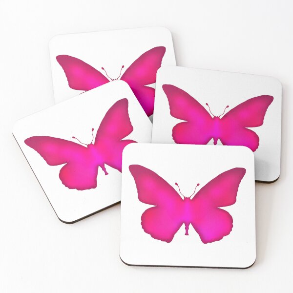 Item preview, Neon Pink Ombre Butterfly Silhouette  designed and sold by Deborah Camp.