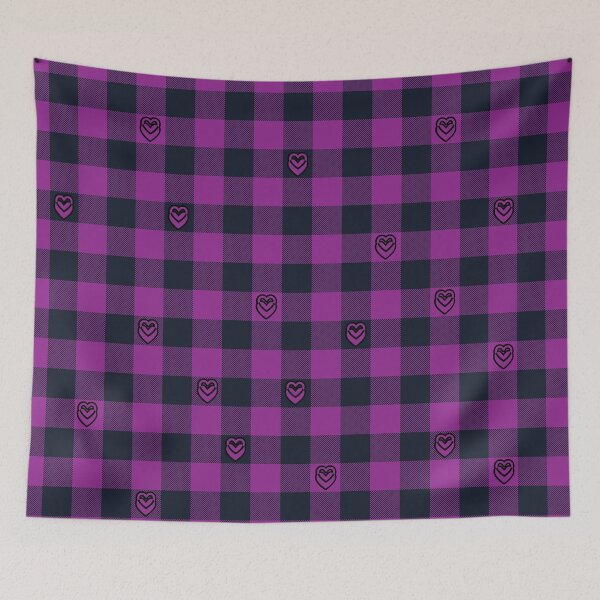 Item preview, Coupled Hearts Plaid with Purple 'n Black designed and sold by CoffeeWires.
