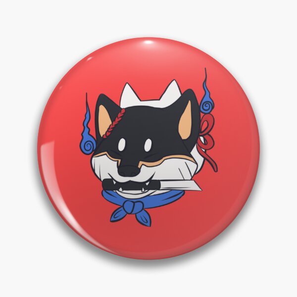 Item preview, Ninja Shiba Inu Black designed and sold by RakkiiRakkii.
