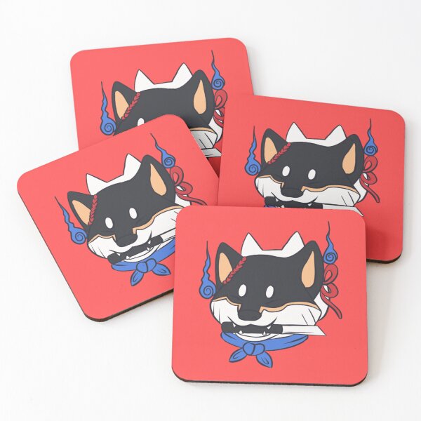 Item preview, Ninja Shiba Inu Black designed and sold by RakkiiRakkii.