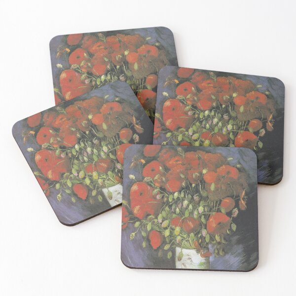 Item preview, Vincent van Gogh's Vase With Red Poppies designed and sold by mosfunky.