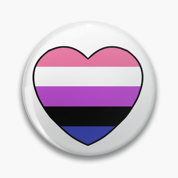 Item preview, Genderfluid LGBTQIA Pride Heart designed and sold by NostalgiaCity.