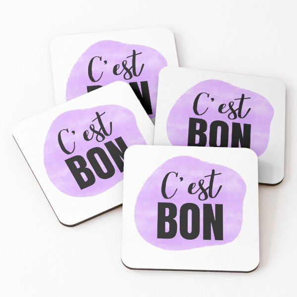 Aperçu de l'œuvre C'est Bon Purple French Phrase for It's Good créée et vendue par JanesCreations.