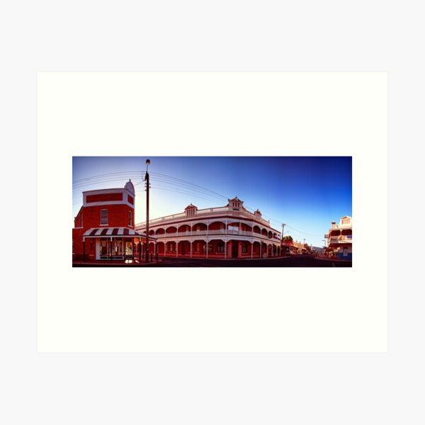 York's historic Gold Rush era streetscape. Art Print