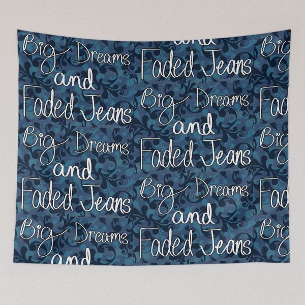 Item preview, Big Dreams and Faded Jeans  designed and sold by EmJCreations.