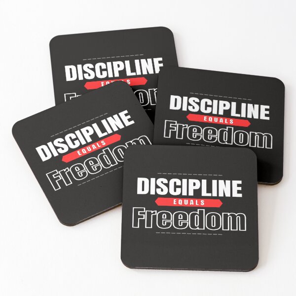 Item preview, Discipline Equals Freedom Jocko Willink Quote designed and sold by HootVault.