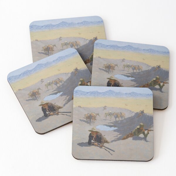 Item preview, Frederic Remington's Fight for the Water Hole designed and sold by mosfunky.