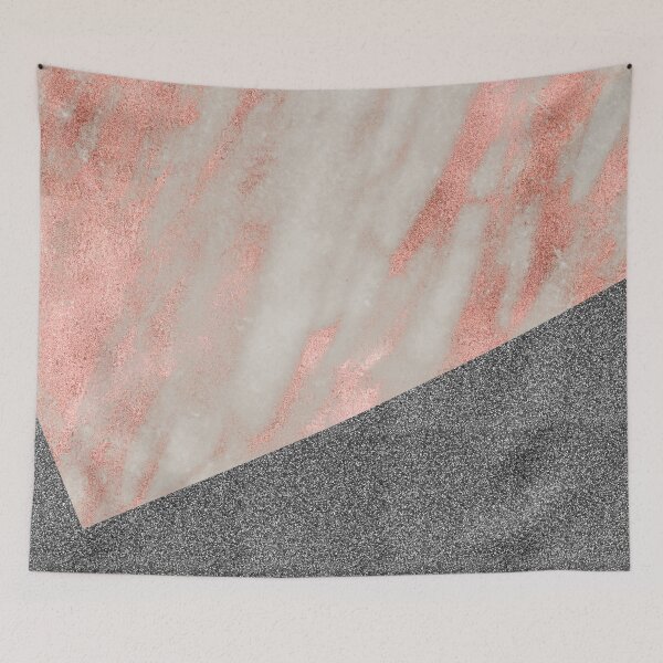 Item preview, Rose gold marble - charcoal sparkle designed and sold by marbleco.