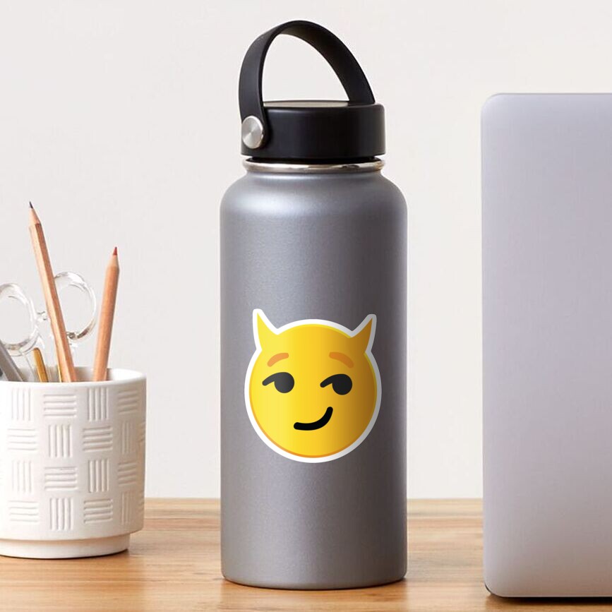 "Smirk devil emoji" Sticker for Sale by Joelkel32 Redbubble