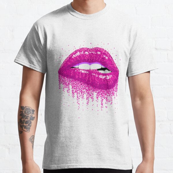 sparkly lips t shirt