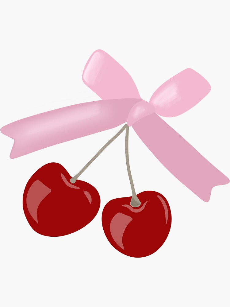 cherry bow | Sticker