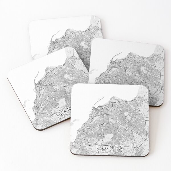 Item preview, Luanda City Map of Angola - Light designed and sold by deMAP.