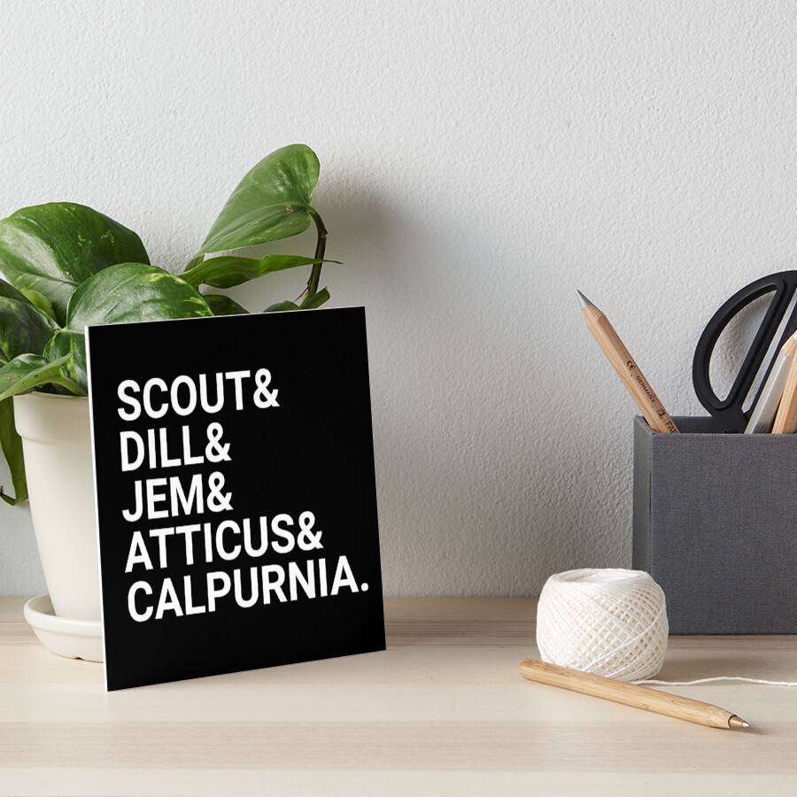 "Scout And Dill And Jem And Atticus And Calpurnia" Art Board Print for