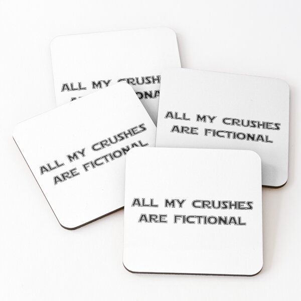 Item preview, All My Crushes Are Fictional :( version 2.0  designed and sold by Shea Sketches.