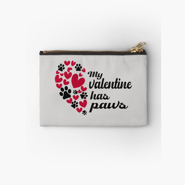 Item preview, My Valentine Has Paws Gift For Cat Dog Animal Lovers designed and sold by JooArtPrints  ★★★★★.