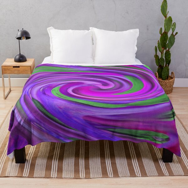 Purple Hurricane Throw Blanket