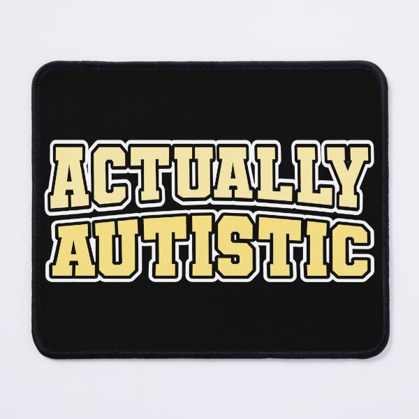 Item preview, Actually Autistic Autism Awareness Preppy Yellow Neurodivergence designed and sold by cashewdays.