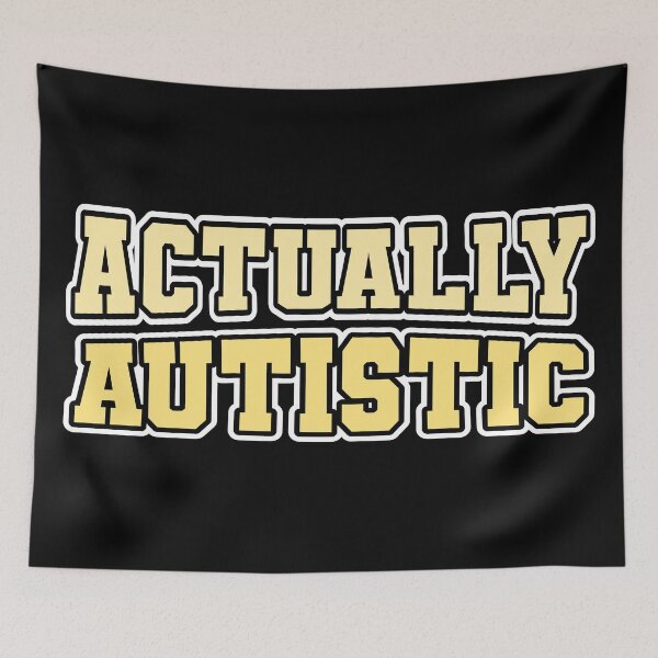 Item preview, Actually Autistic Autism Awareness Preppy Yellow Neurodivergence designed and sold by cashewdays.