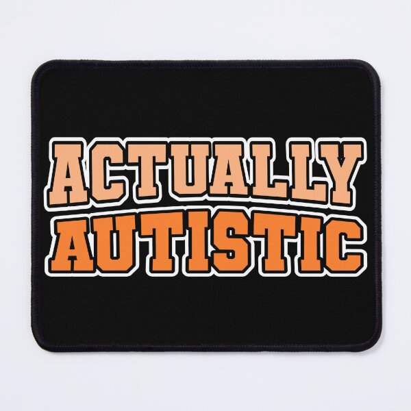 Item preview, Actually Autistic Autism Awareness Preppy Orange Neurodivergence designed and sold by cashewdays.