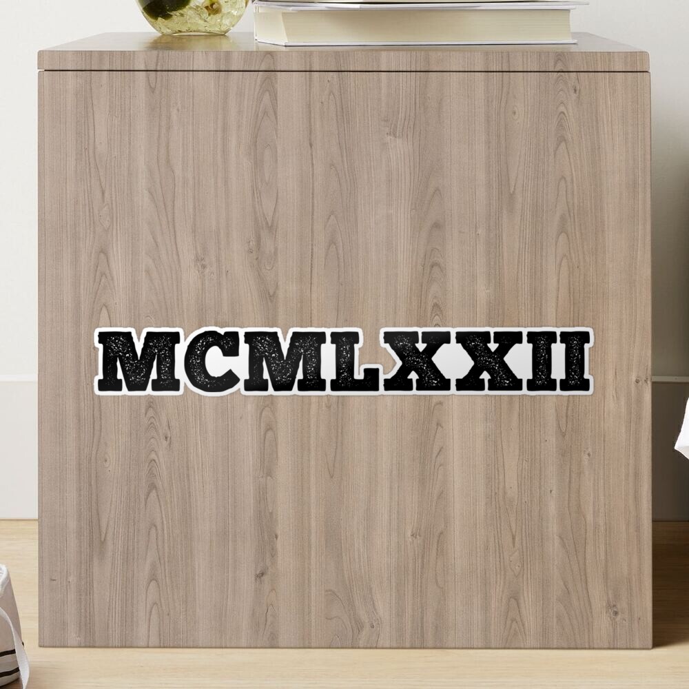 1972 Roman Numerals
