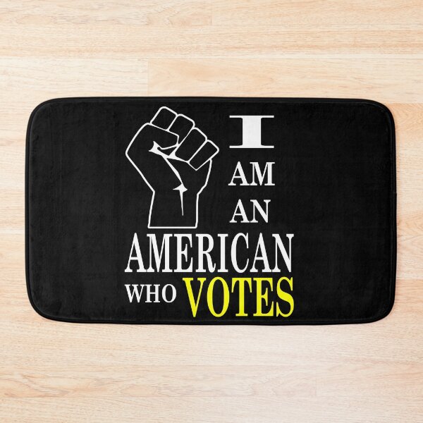 Item preview, I am an American Who VOTES - Black Fist - Design designed and sold by LthrDaddyBear.