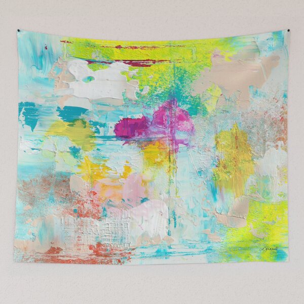 Item preview, BLOOMING FIELD Abstract Painting, Colorful Abstract designed and sold by KATHLEEN TENNANT ART.