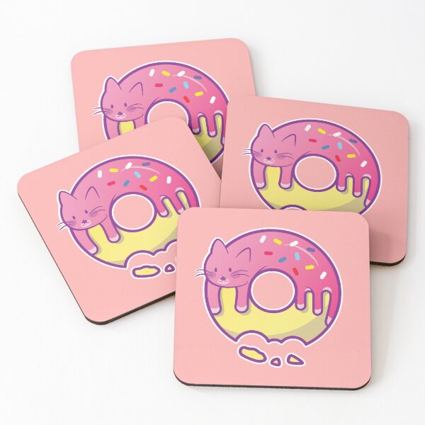 Item preview, Donut Cat Cute Pink designed and sold by Abhishek Goldar.