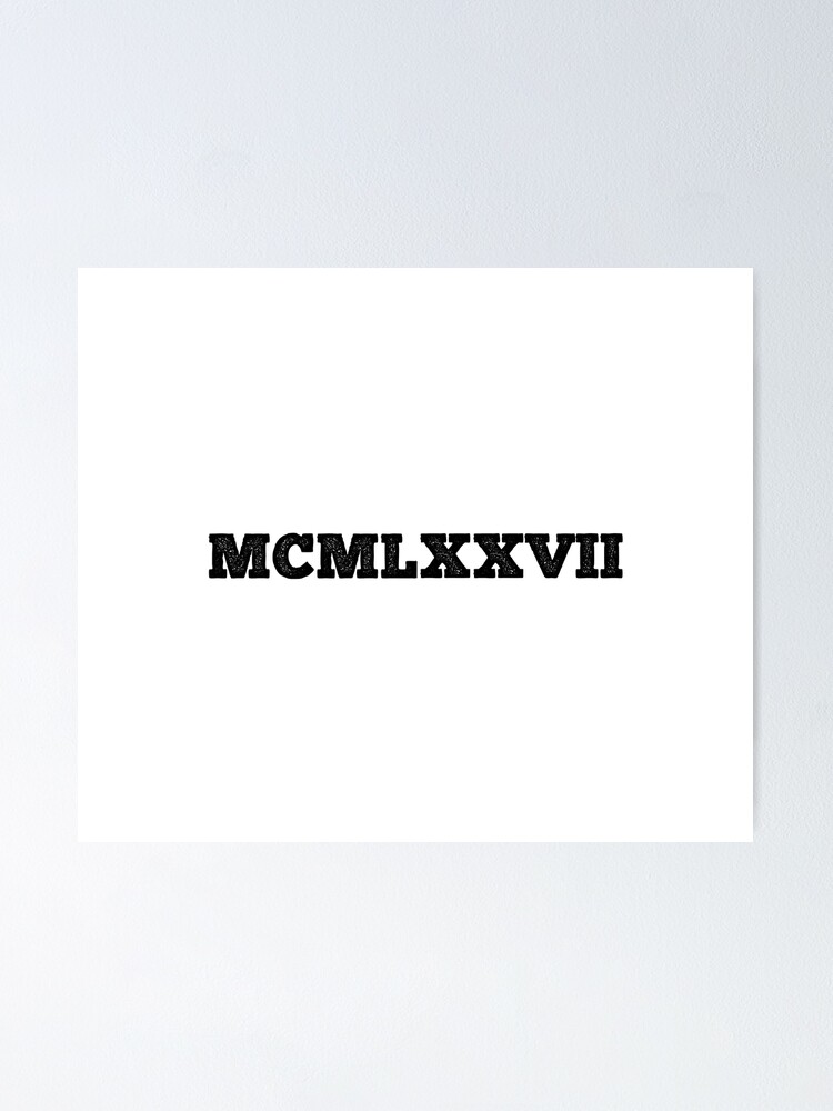 Roman Numeral 1976 Sticker for Sale by GloopTrekker  Redbubble