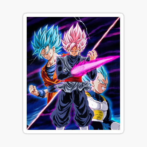 Black Goku Sticker for Sale by Moo8aa