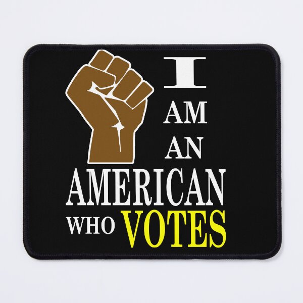 Item preview, I am an American Who VOTES - Brown Fist - Design designed and sold by LthrDaddyBear.