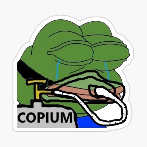 "Copium Emote" Sticker for Sale by CopiumDealer | Redbubble