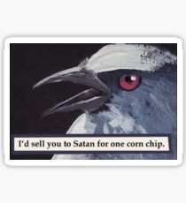 Satanic Bird Quote Sticker