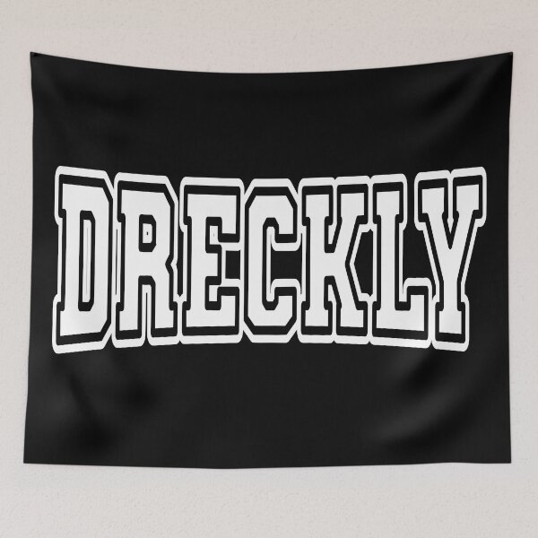 Item preview, Dreckly Cornish Phrase Funny Preppy White On Black designed and sold by cashewdays.