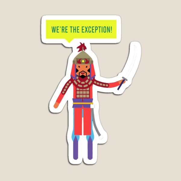 Item preview, Crash Course Mongols We&x27;re the Exception Classic T-Shirt.png designed and sold by SharronWright.