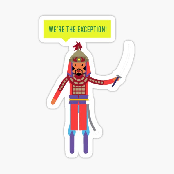 "Crash Course Mongols We&re the Exception Classic TShirt.png" Sticker