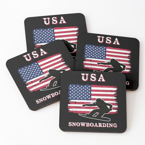 Item preview, USA Snowboarding American USA Flag designed and sold by R&BApparel.
