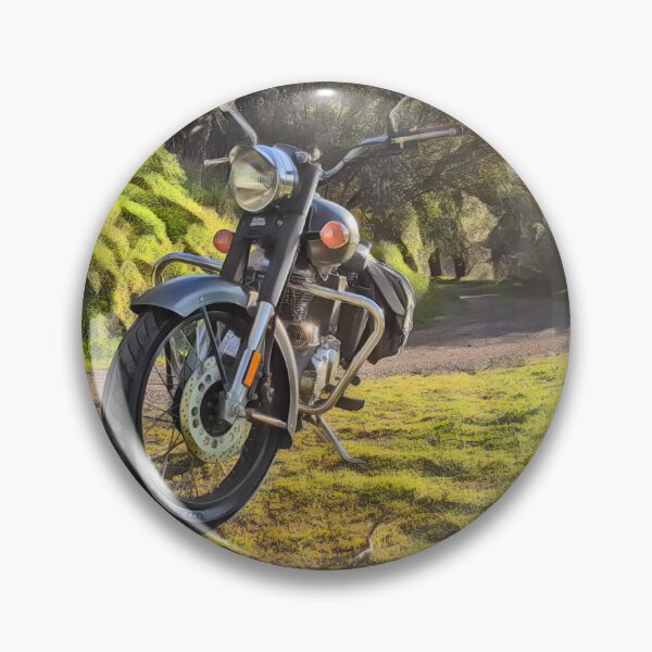 Item preview, Classic Battle Green Motorbike designed and sold by thekrakafaktri.